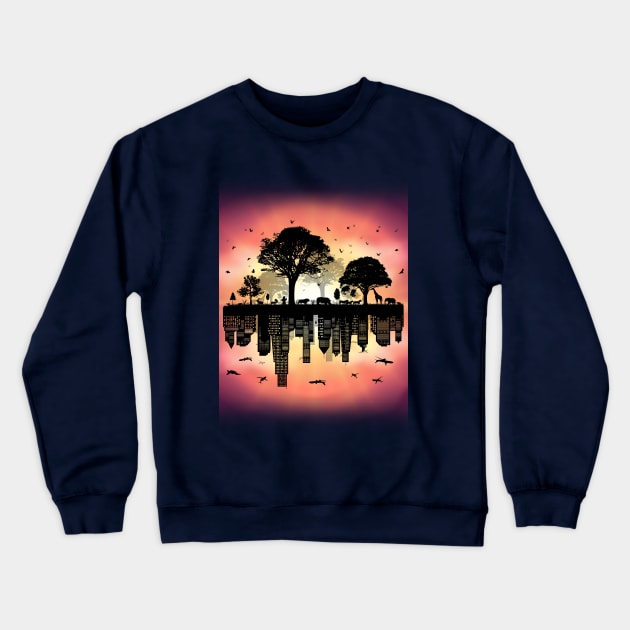 Paradox and The Opposite Crewneck Sweatshirt by Elefunk